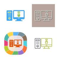 Desktop Computer Vector Icon