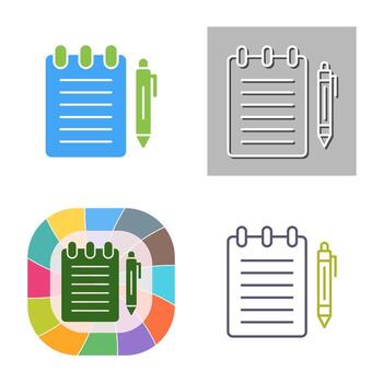 Notepad Vector Icon