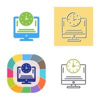 Online Time Vector Icon