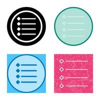 Unique Bulleted list Vector Icon