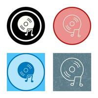 Unique Music CD Vector Icon