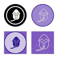 Unique Oxygen Mask Vector Icon