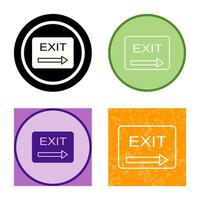 Unique Exit Vector Icon