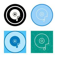 icono de vector de cd de música