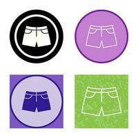 icono de vector de pantalones cortos