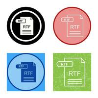 icono de vector rtf