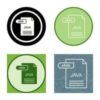 icono de vector de java