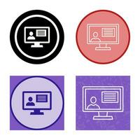 Distance Education Vector Icon