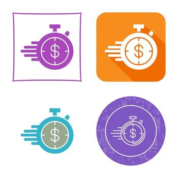 icono de vector de temporizador