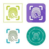 Finger Print Vector Icon