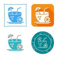 Coconut Drink Vector Icon