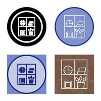 Bookshelf Vector Icon