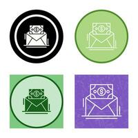 Mail Coin Vector Icon