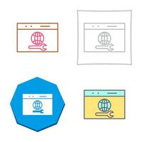 Unique Web Support Vector Icon