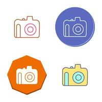 icono de vector de cámara dslr único