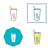 Iced Coffee Vector Icon