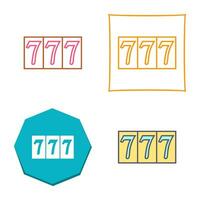 Triple Sevens Vector Icon