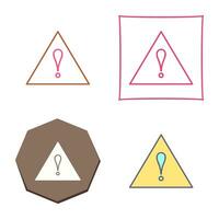 Unique Alert Vector Icon