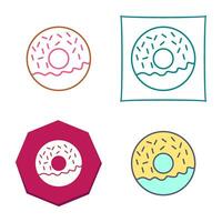 icono de vector de donut