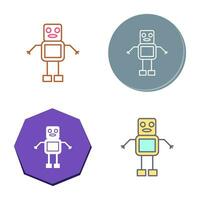 Unique Robot Vector Icon