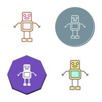 Unique Robot Vector Icon