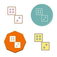 Unique Dice Vector Icon