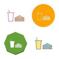 Unique Lunch Vector Icon