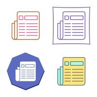 News Paper Vector Icon