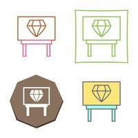 Diamond Exhibit Vector Icon