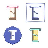 Broken Pillar Vector Icon