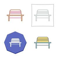 Garden Bench Vector Icon