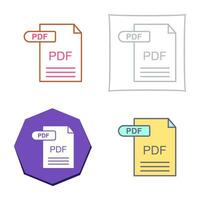 icono de vector de pdf