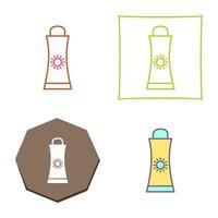 Sunblock Cream Vector Icon