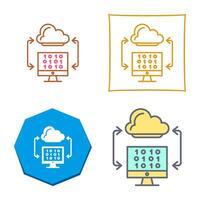 Cloud Coding Vector Icon