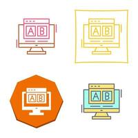 AB Testing Vector Icon