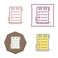 Today to Done CheckList Vector Icon