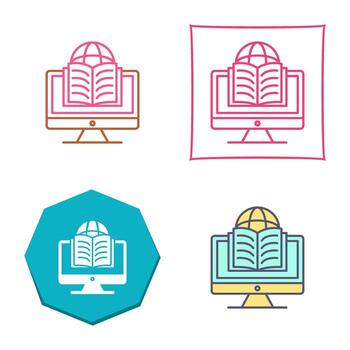 icono de vector de aprendizaje