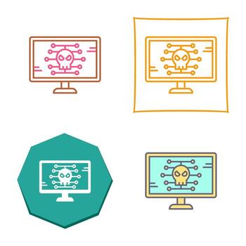 icono de vector de malware