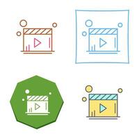 Video Player Vector Icon