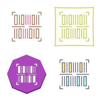 icono de vector de código de barras