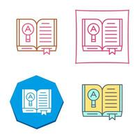 Open Book Vector Icon