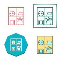 Bookshelf Vector Icon