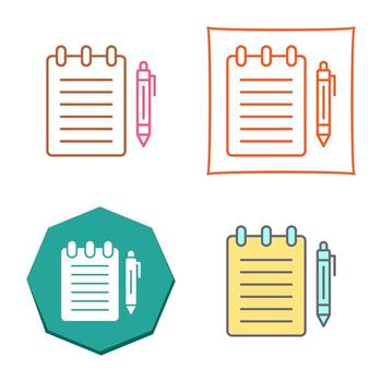 Notepad Vector Icon