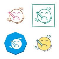 icono de vector enfermo