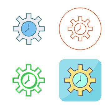Unique Time Optimization Vector Icon