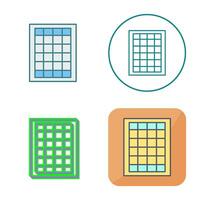 Table of Rates Vector Icon