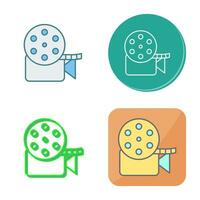 Unique Video Reel Vector Icon