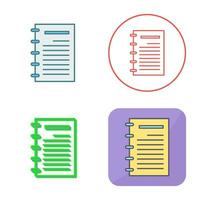 Notepad Vector Icon