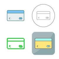 Unique Credit Card Vector Icon