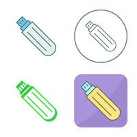 Unique USB Drive Vector Icon